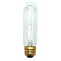 Happylight 25-Watt Incandescent T10 Tube; Medium Base; Clear - Pack Of 25 HA200629